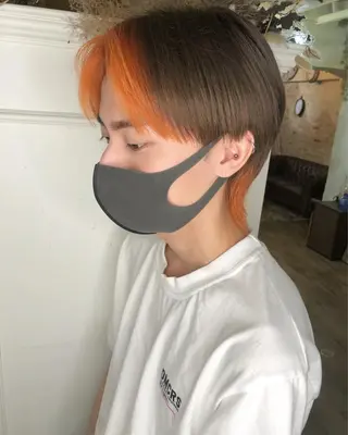 ショート カラー 遠藤 拓馬のヘアスタイル