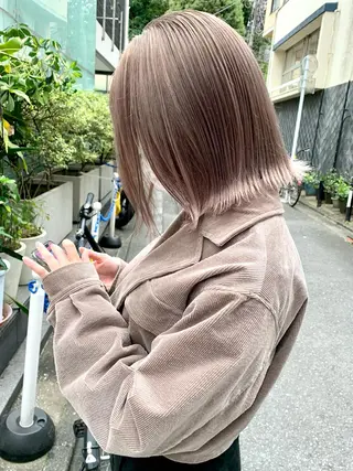 ロング カラー ヘアアレンジ ハイトーン/美髪矯正 🍃大江拓実のヘアスタイル