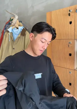 ショート メンズ パーマ/メンズ/ 鮫島竜海のヘアスタイル