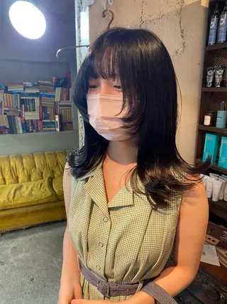 ミディアム カラー お任せヘア☘️☘️ 及川渚のヘアスタイル