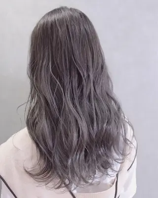 セミロング カラー ヘアアレンジ lani 天神大名/ブリーチのヘアスタイル