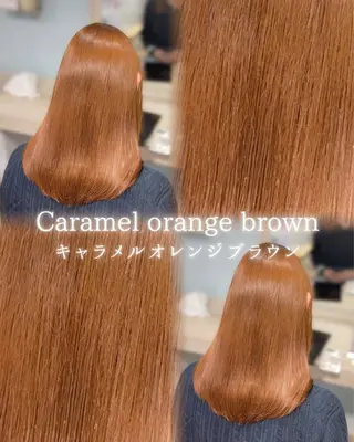 ロング カラー honoka/レイヤ ー/艶感カラー/韓国のヘアスタイル