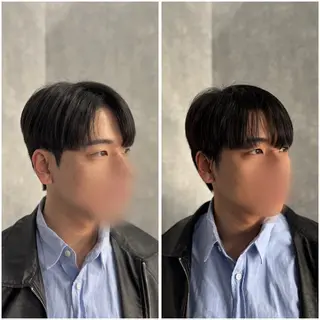 ショート パーマ メンズ 韓国メンズヘア/ ダウンパーマ/歩夢のヘアスタイル