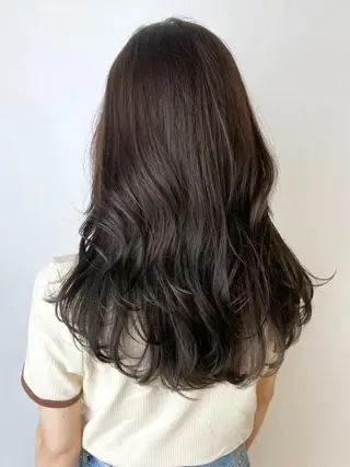 セミロング ヘアアレンジ パーマ カラー ITbyALBUM 藤沢店のヘアスタイル