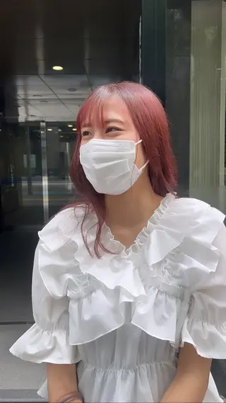 カラー えんぐちとも／透明感 カラー／博多ボブのヘアスタイル