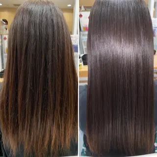 ロング パーマ 髪質改善/縮毛矯正 /ブリーチ矯正/岡部のヘアスタイル