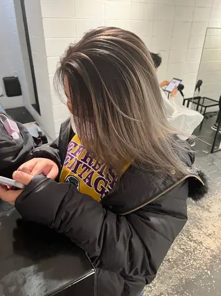 セミロング カラー パーマ ヘアアレンジ メンズ キッズ nico TOKYO 渋谷所属・ブリーチ　ハイトーン 特化🌈フジタハルキのヘアスタイル