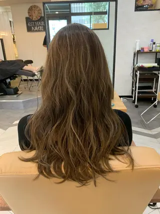 ロング カラー est hair Ameri 松戸西口店所属・est  店長 ✂︎高橋✂︎のヘアスタイル