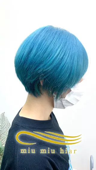ショート カラー ビューティー　クララ所属・🌈miu miu hair✂️💕のヘアスタイル