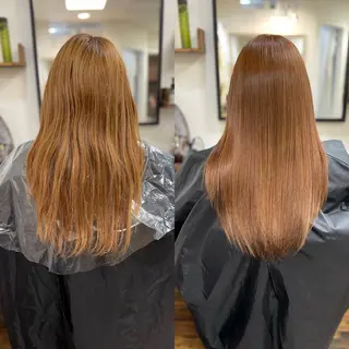 セミロング カラー&プルエクステ 大人気！！のヘアスタイル