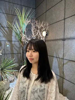 セミロング カラー ꪆৎ平行アーチ ྀི ワカナの眉毛・アイブロウイメージ