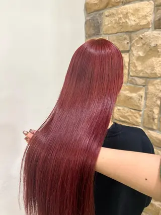 セミロング 暖色ｶﾗｰ/ﾚｲﾔｰ ｶｯﾄ/Yunaのヘアスタイル