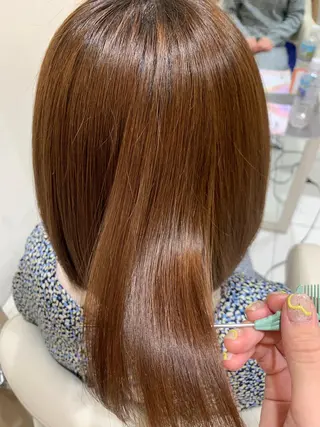 ミディアム ワタナベ アオイのヘアスタイル