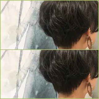 ショート オリーブ透明感カラー 表参道/MIKUのヘアスタイル