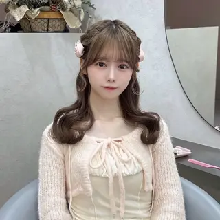 ヘアアレンジ hina🎀新宿/ エクステ/girlyのヘアスタイル