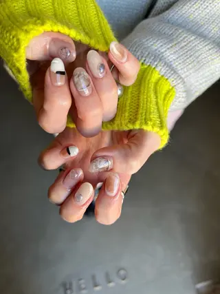 ネイル s/w ＿shokoのネイルデザイン