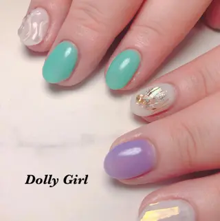 ネイル 個室ネイルサロンDolly  Girl〜ドーリーガール〜所属・DollyGirl KYOKOのネイルデザイン
