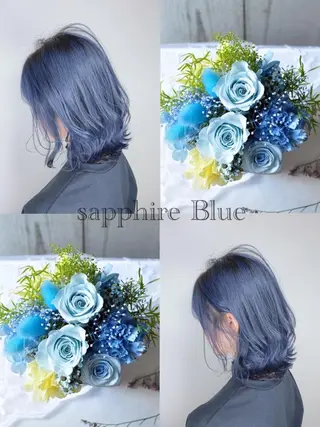 ミディアム ヲタク美容師 店長　上原のヘアスタイル