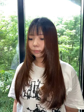 ロング yamashita karinのヘアスタイル