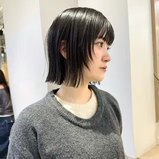 ミディアム カラー 銀座/髪質改善カラー /ボブ/本田 聖のヘアスタイル