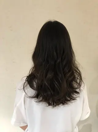 ロング カラー 小島嵩人 縮毛矯正 髪質改善のヘアスタイル