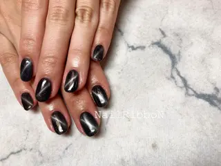 ネイル ネイルリボン 受付スタッフのネイルデザイン