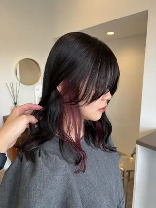 ミディアム カラー YUEN イシイ アミのヘアスタイル