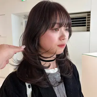 ミディアム haruko🎀⌇ レイヤーカットのヘアスタイル