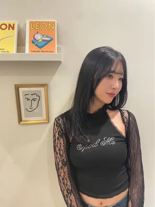 ロング カラー CARE ．KOBE所属・京谷 日向のヘアスタイル