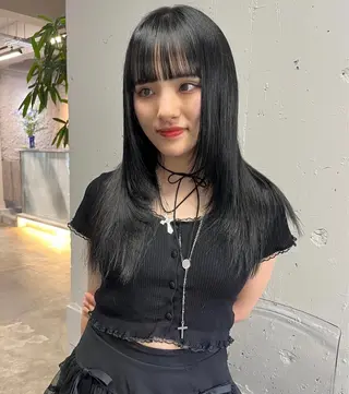 ロング ボブ× フェイスレイヤー🩰のヘアスタイル