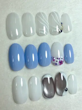 ネイル ミラクルミラー 町野のネイルデザイン