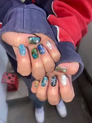 ネイル .unff所属・hana (..)個 性派/メンズネイル◎のネイルデザイン