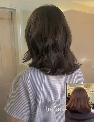 ミディアム ブリーチなし/透明感 /ショート/大世のヘアスタイル