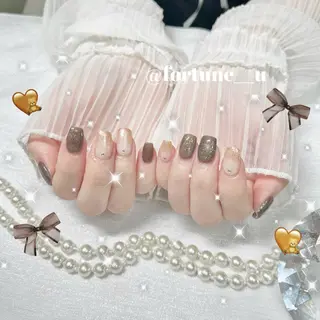 ネイル 1/21空✩.💜 Yuuna💜のネイルデザイン