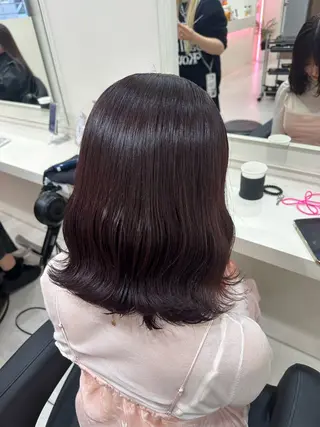 セミロング カラー ヘアアレンジ 🎀 yuuka🎀のヘアスタイル