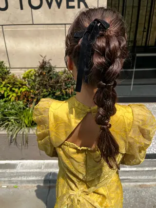 セミロング ヘアアレンジ ⭐️ アユミ⭐️のヘアスタイル