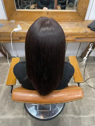 ロング カラー 松田 恋のヘアスタイル