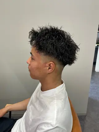 ショート パーマ メンズ mare宇部高前店 /スタッフモデルのヘアスタイル