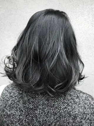 ミディアム カラー vato マンツーマンサロンのヘアスタイル