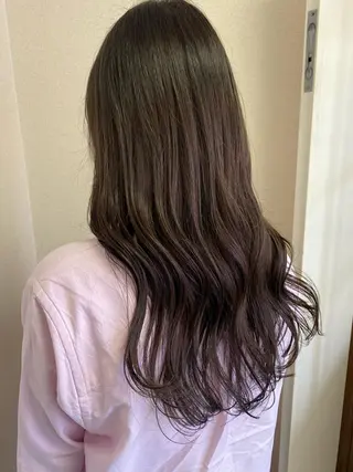 セミロング 原 朱莉のヘアスタイル