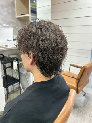 パーマ メンズ 透明感カラー🪄🫧 /赤阪 隼🐧のヘアスタイル