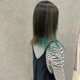 ミディアム カラー はちすか るかのヘアスタイル