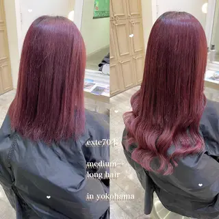 セミロング エクステ/ハイトーン 🐏☁️miminaのヘアスタイル