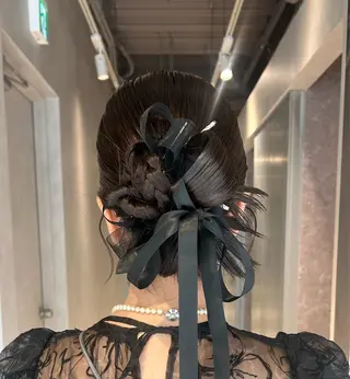 ヘアアレンジ YUKI🎀透明感 カラー/暗髪艶カラーのヘアスタイル