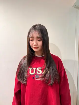 ロング カラー パーマ 𝙎𝙚𝙞𝙧𝙖 ☆カット/パーマのヘアスタイル