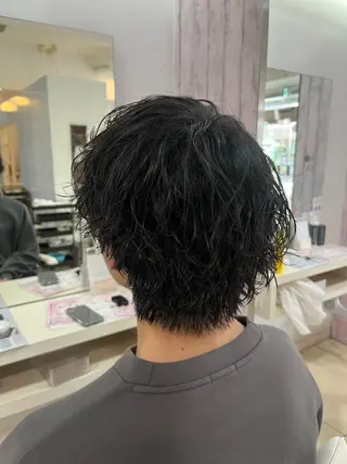 ショート パーマ メンズ 韓国風メンズ/毛流れ ヘアなら須田龍世のヘアスタイル