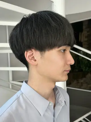 メンズ レイヤー小顔ショート 吉田ジョウのヘアスタイル