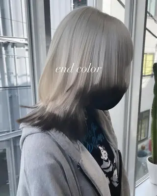 ミディアム カラー 💜ハイトーン💛 マジカルかいちゃんのヘアスタイル