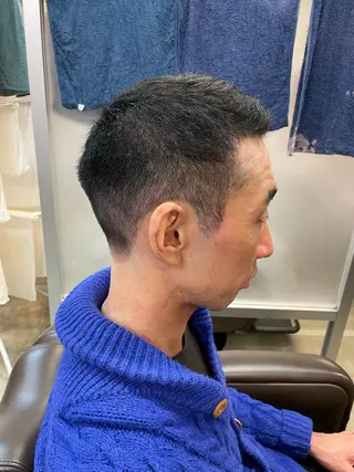 ショート メンズ メンズパーマ特化 カバヤマ　リョウのヘアスタイル