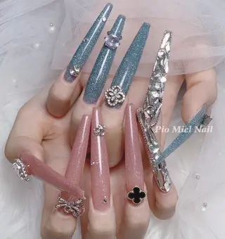 ネイル HANA 長さだしのネイルデザイン